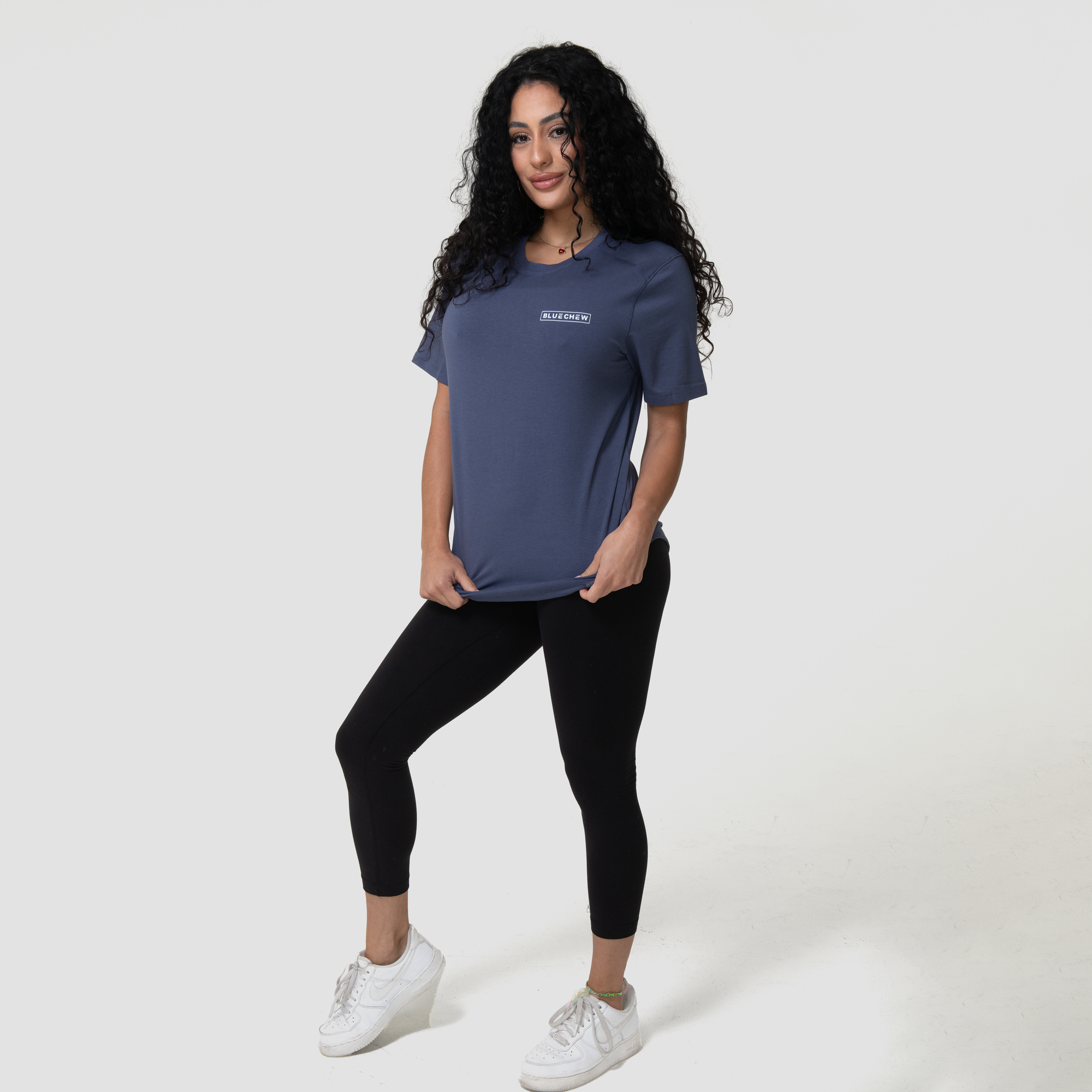 Legends Aviation Tee Split-Hem BlueChew Logo